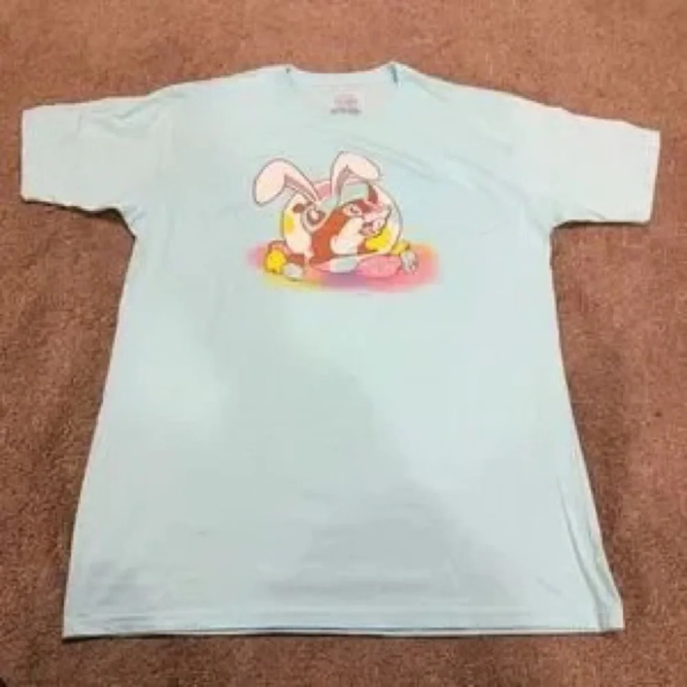 Kids Bunny Graphic Tee - Light Blue - Picture 1 of 5